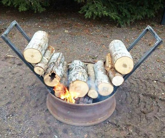 All Night Campfire Wood Burning Idea