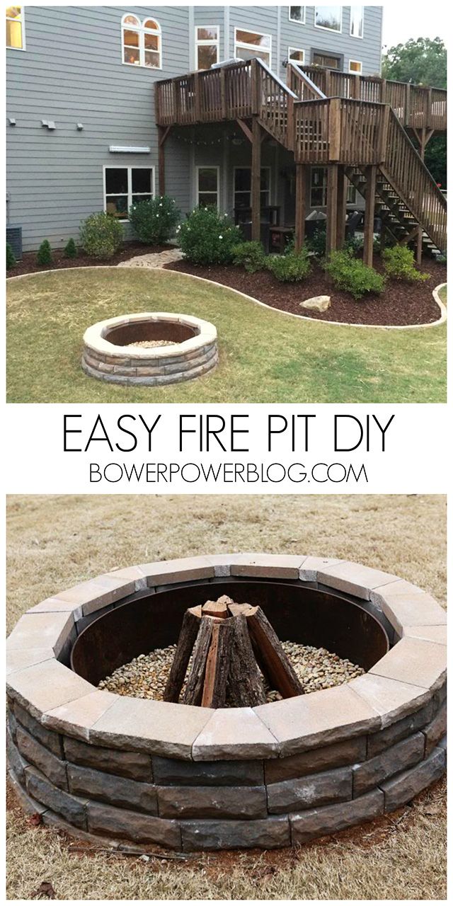 Easy Fire Pit DIY