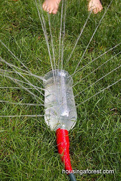 DIY Pop Bottle Sprinkler