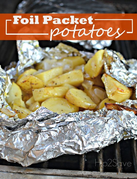 Foil packet potatoes by Hip2Save