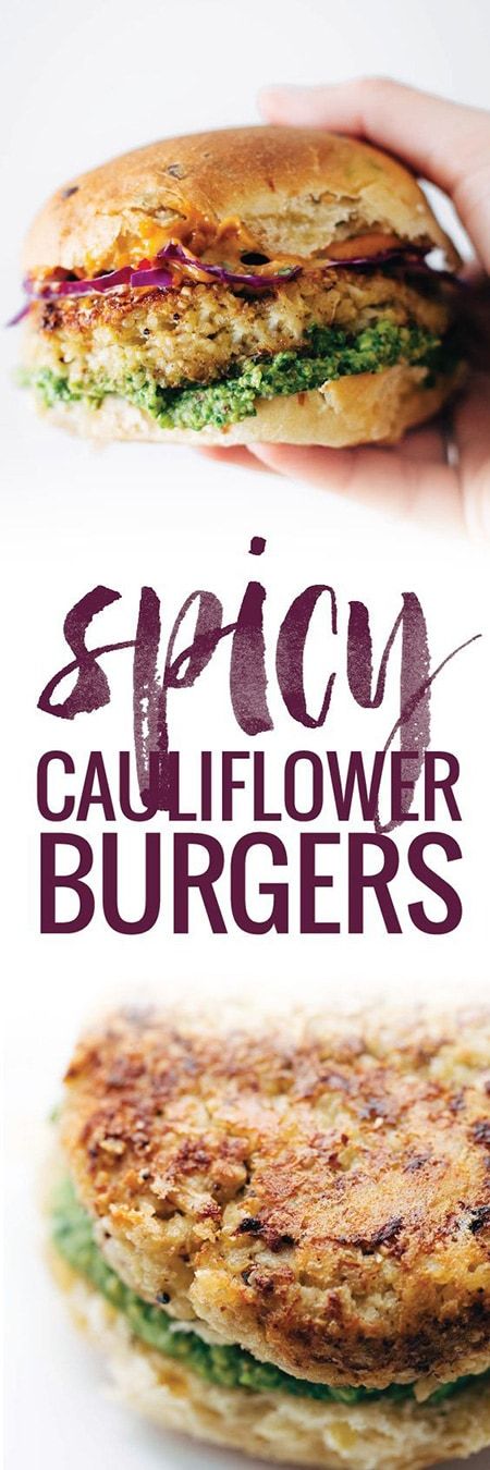 Spicy Cauliflower Burgers
