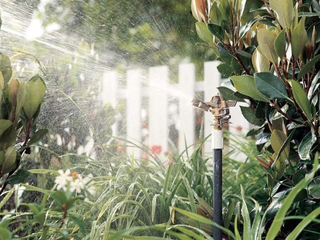 Rain Bird 25PJDAC Brass Impact Sprinkler, Adjustable 20° - 360° Pattern, 20-41' Spray Distance
