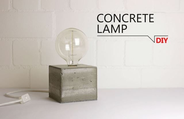 DIY Concrete Lamp