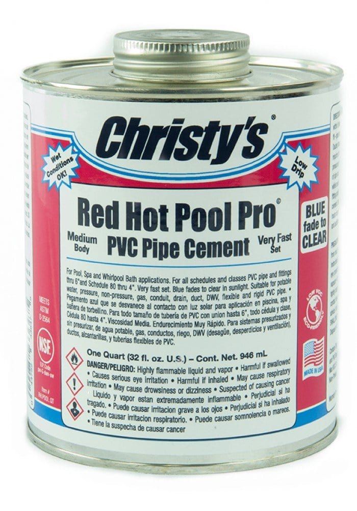 Christy's Red Hot Pool Pro PVC Pipe Cement