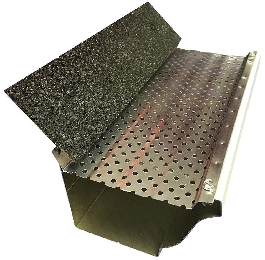 Shur Flo X Leaf Guard Gutter Protector for 5 K-Style Gutters. Mill Finish Aluminum. 50 Panels x 4.00' Each.