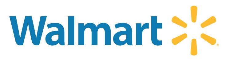 Walmart logo in white background