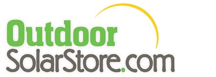 Outdoor Solar Store logo in white background