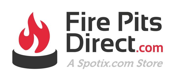 Fire Pits Direct logo isolated in white background