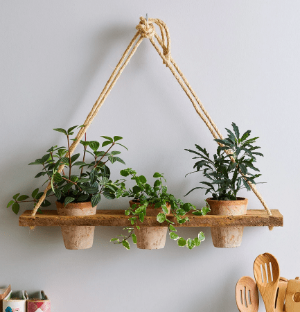 DIY hanging Rope planter from BHG tutorial