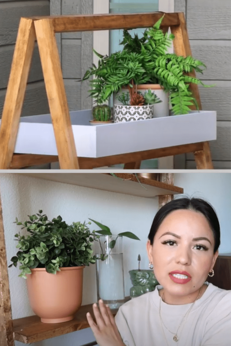 diy plant stand tutorials outdoor and indoor display ideas