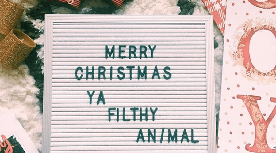 merry christmas quote home alone ya filthy animal sign