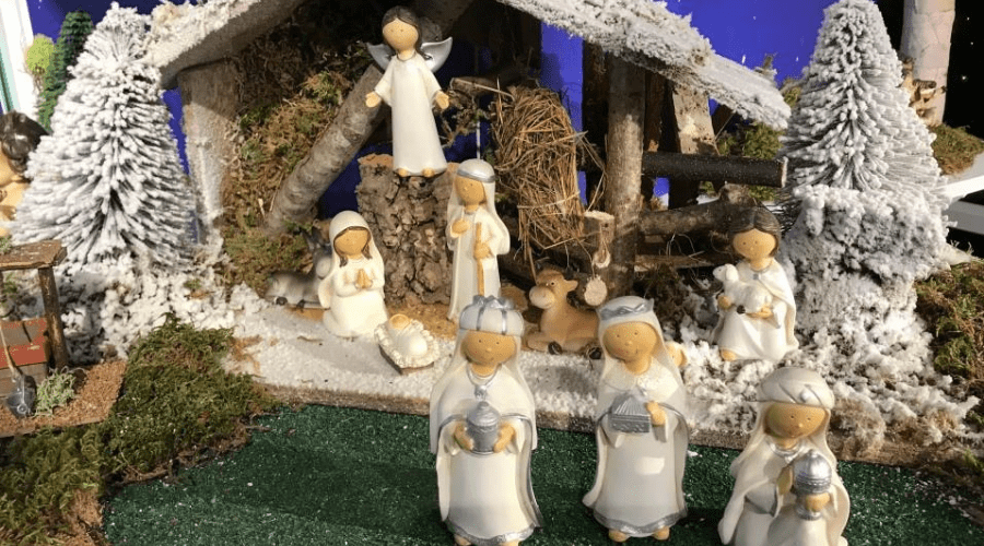 christian christmas quotes nativity scene indoor decor