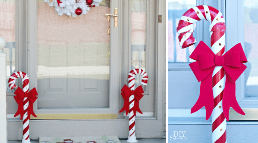 candy cane pvc pipe craft tutiorial