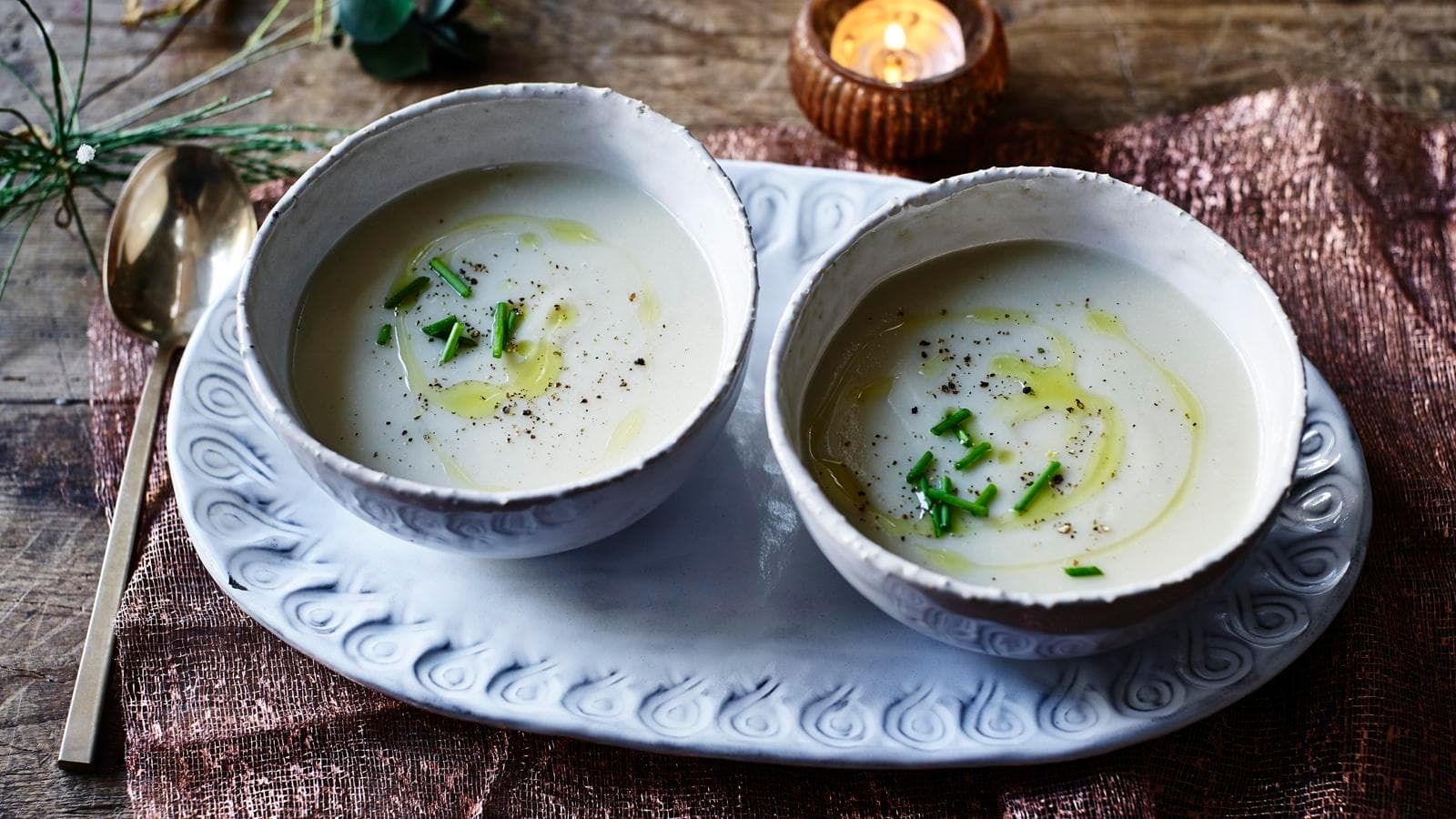 Jerusalem artichoke soup with white truffle oil recipe