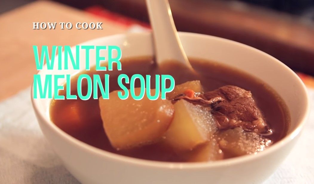 traditional winter melon soup with bone broth