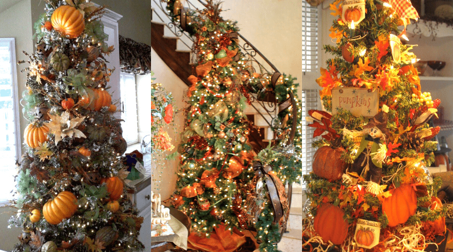 pumpkin season fall decorations ffor year round christmas trees