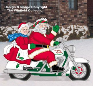 santa and mrs claus easy rider motorized yard art plans