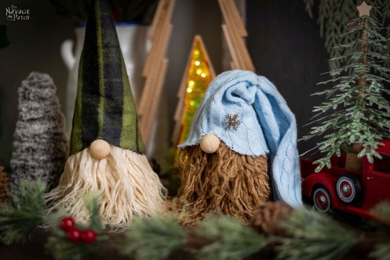 No-Sew Bearded Christmas Gnomes tutorial diy