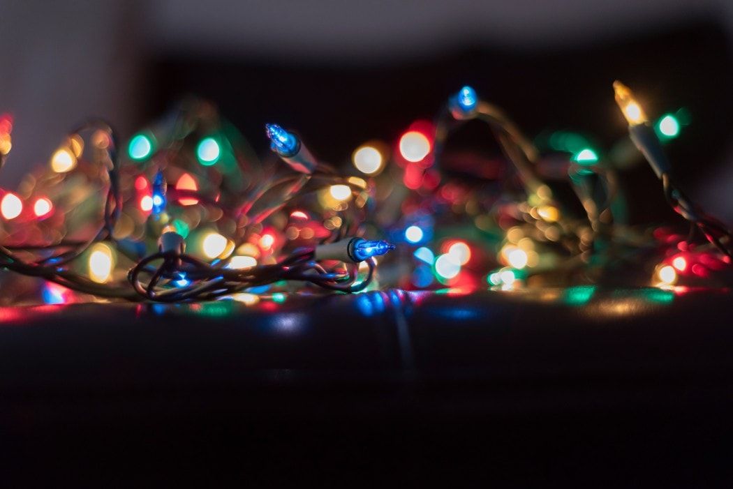 christmas lights multicolor string incandescent mini bulbs