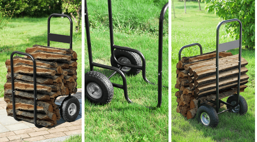 best log dolly firewood cart multiuse