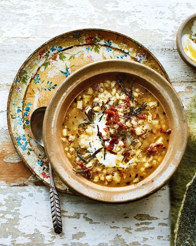 celeriac and barley soup recipe
