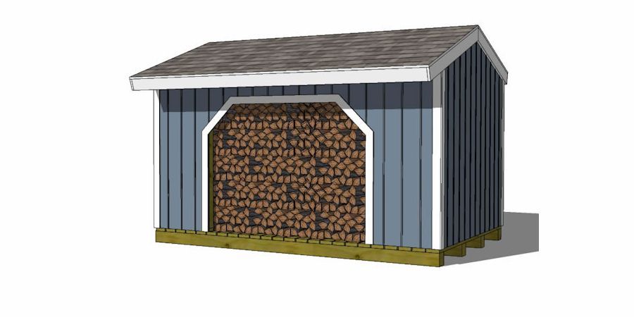iCreatables 4-Cord Garden Firewood Shed