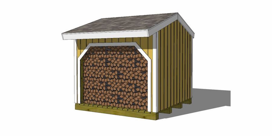 iCreatables 8x8 Garden Firewood Shed