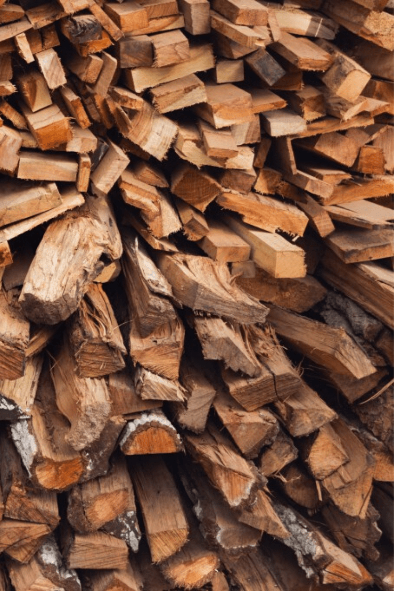 season firewood tall seasoning cedar planks