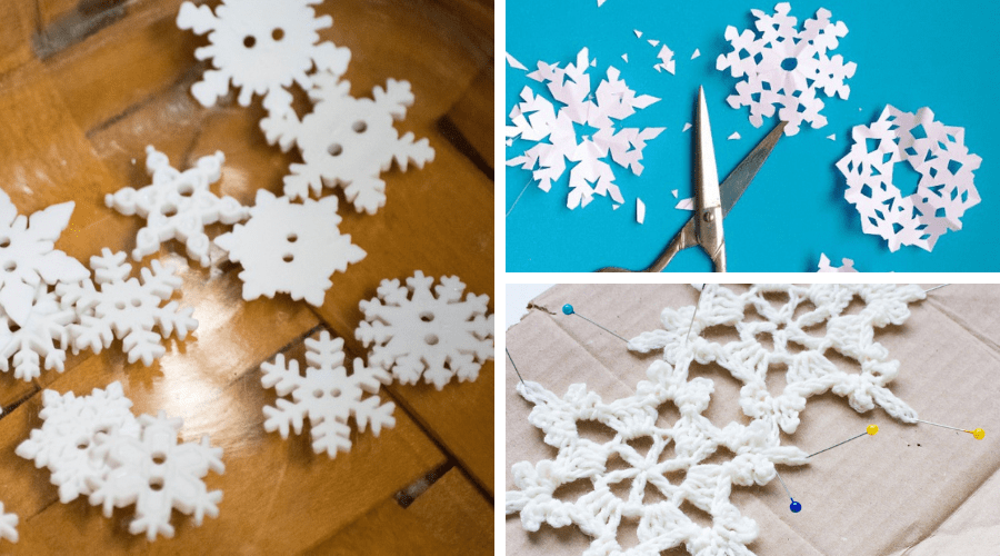 small Christmas tree ideas diy snowflakes