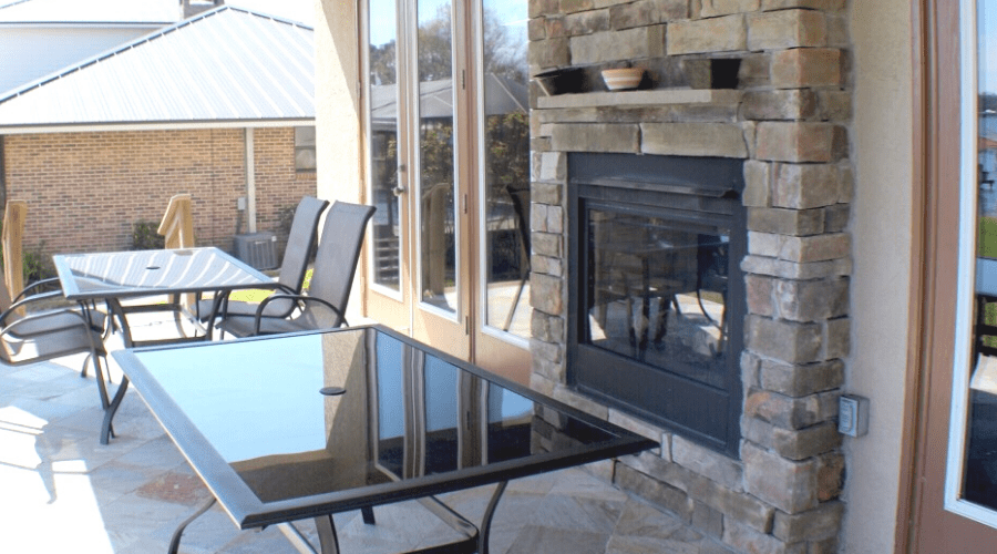 types of fireplaces wide outdoor gas fireplace