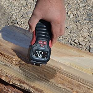check moisture with meter firewood