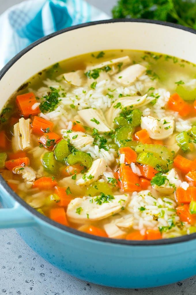 classic chicken and rice soup