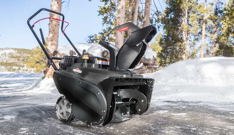 briggs and stratton single stage snow blower