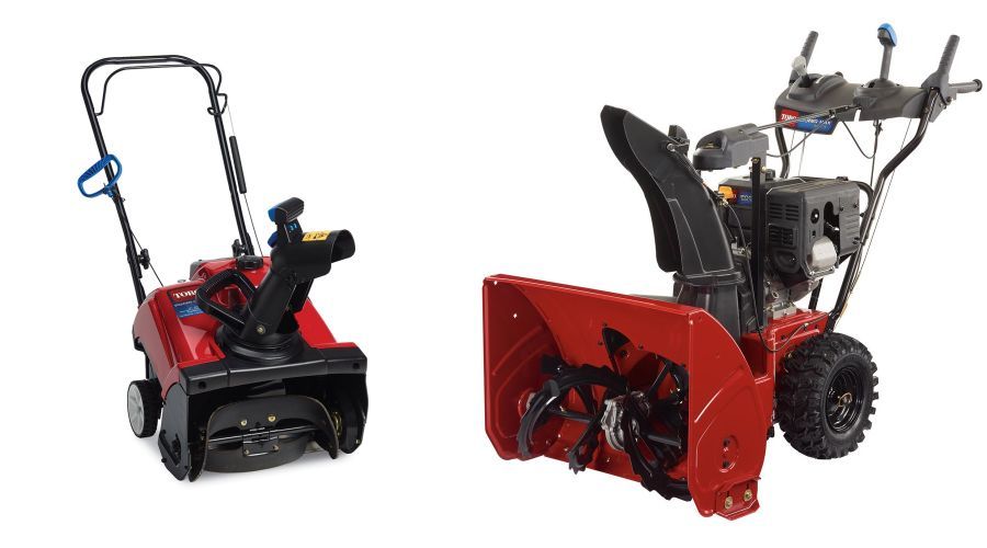 Toro Power Clear single-stage and SnowMaster two-stage snow blowers