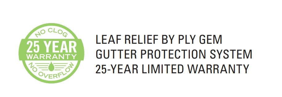 leaf relief by ply gem warranty