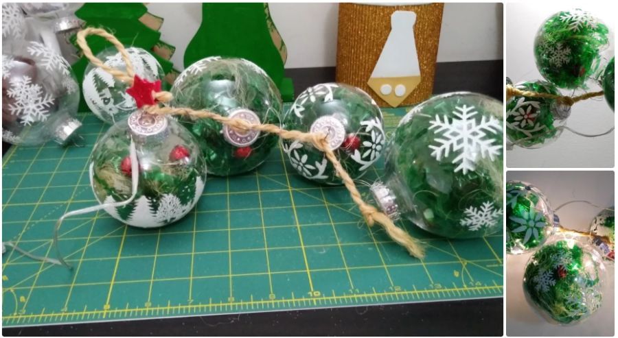 Christmas Globes With Fairy Lights