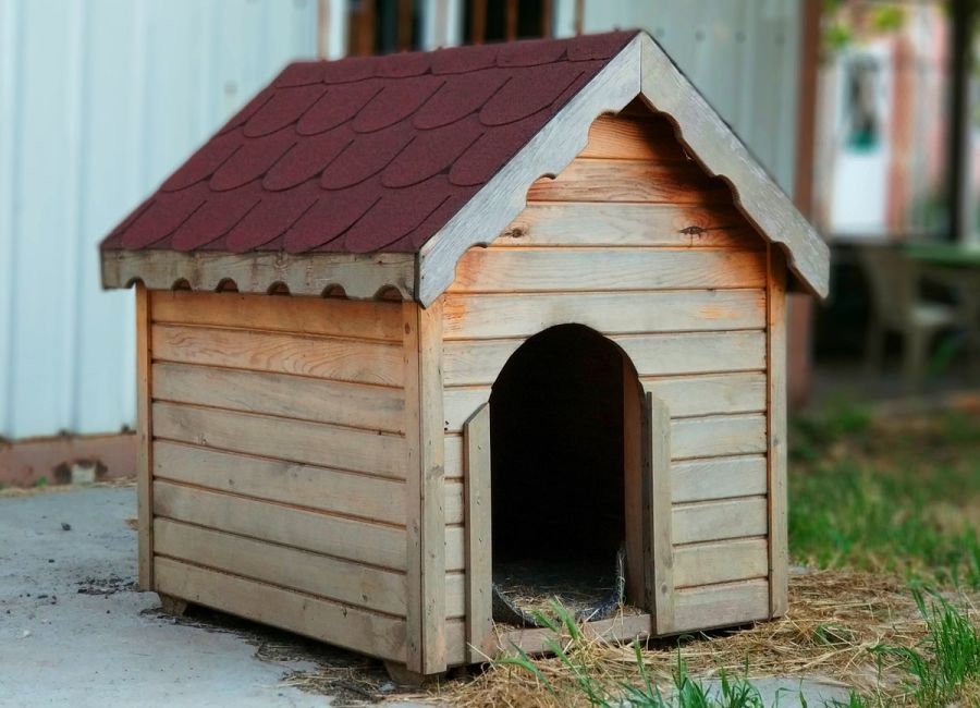 Wooden Doghouse
