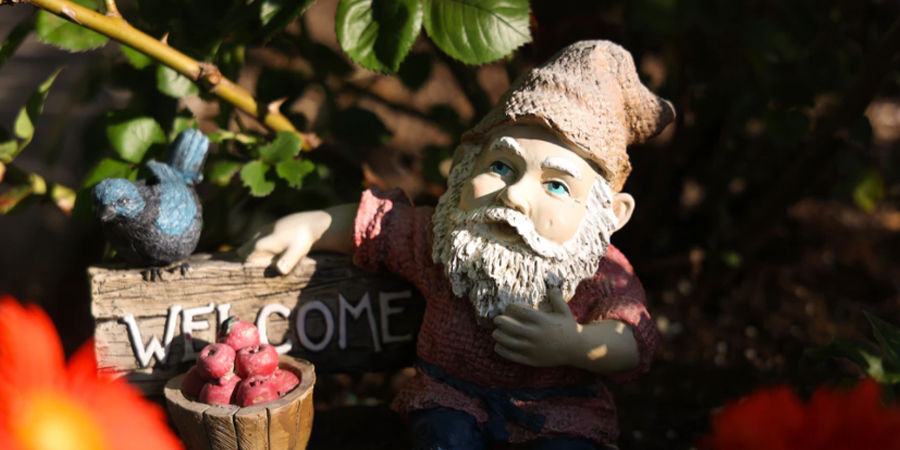 Garden Gnome with Apples