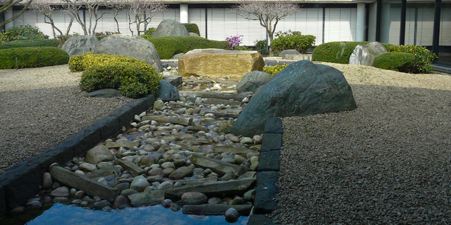 Zen Garden with River