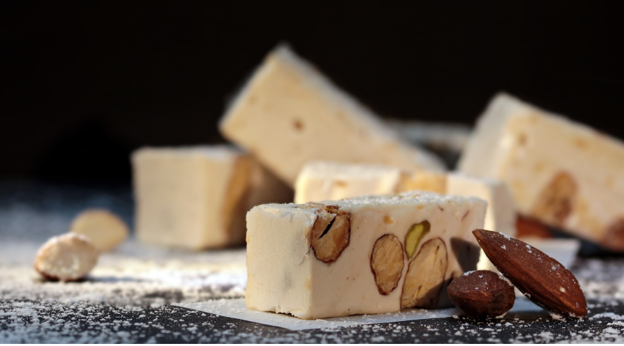 nougat with nuts