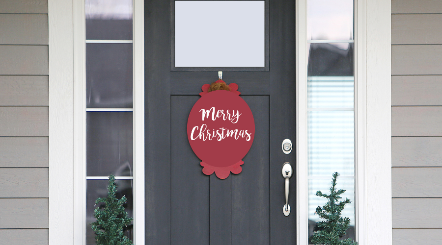 Christmas Sign Front Door