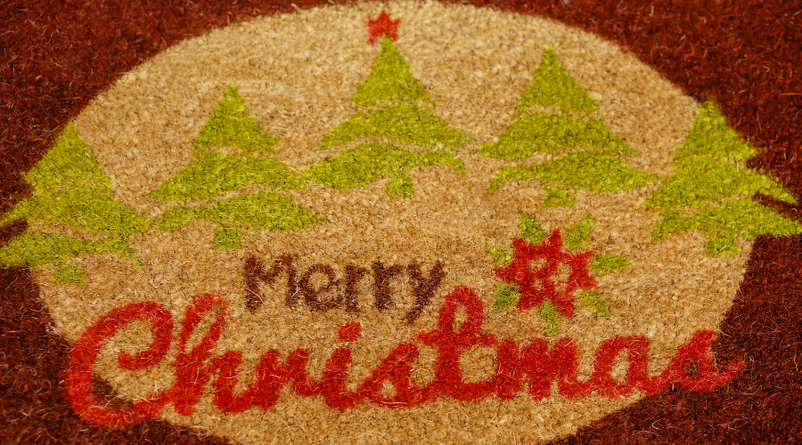 Merry Christmas Door Rug (Doormat)