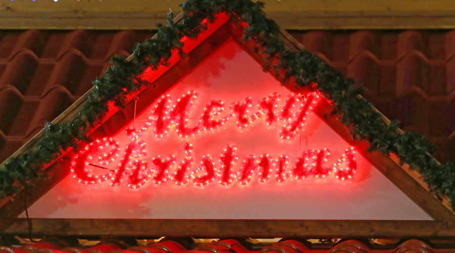 Merry Christmas Sign Lights