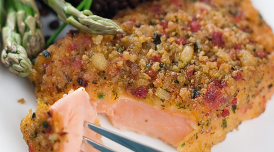 Mediterranean Crusted Salmon
