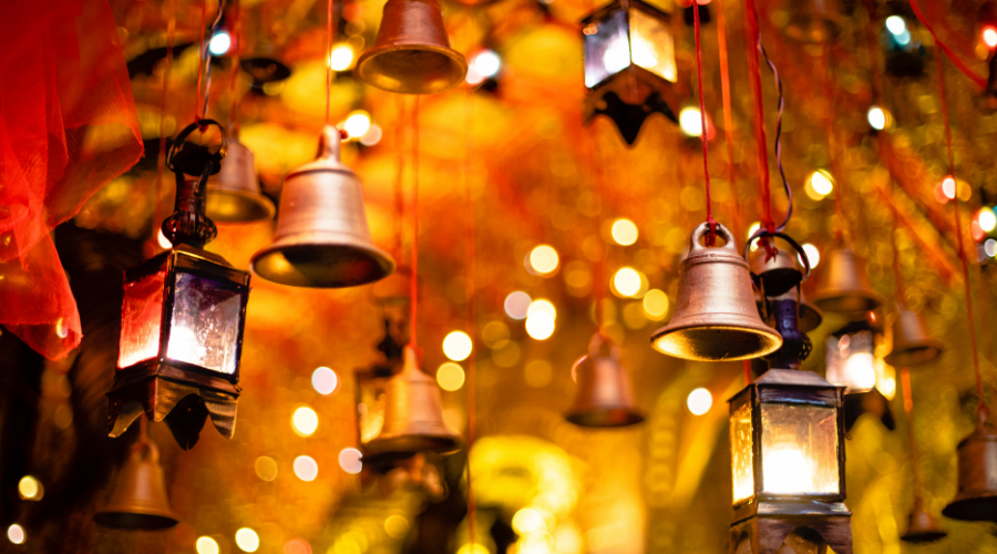 Lamps and bells for decoration