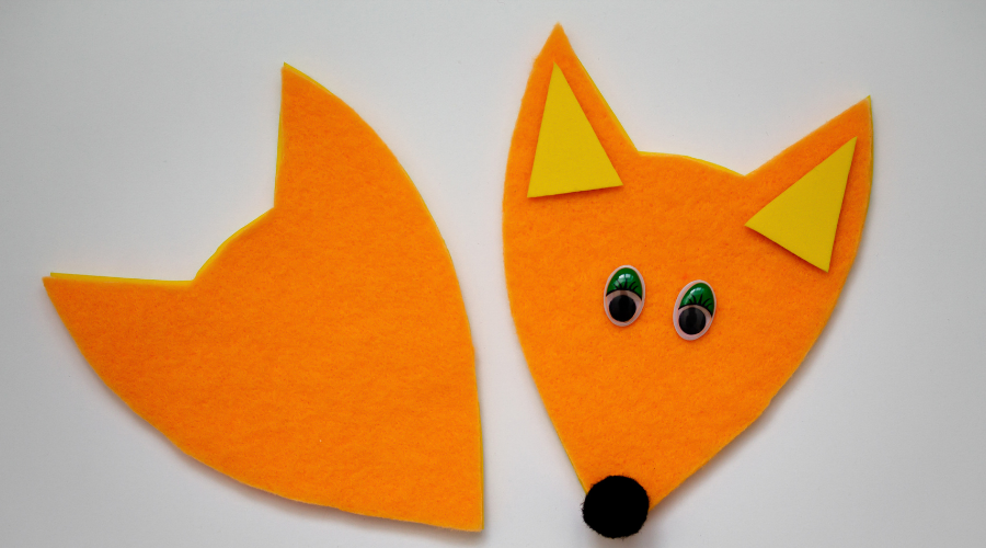 Cute felt fox DIY step by step tutorial