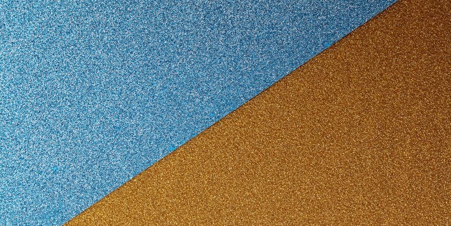 Blue and gold sandpaper 