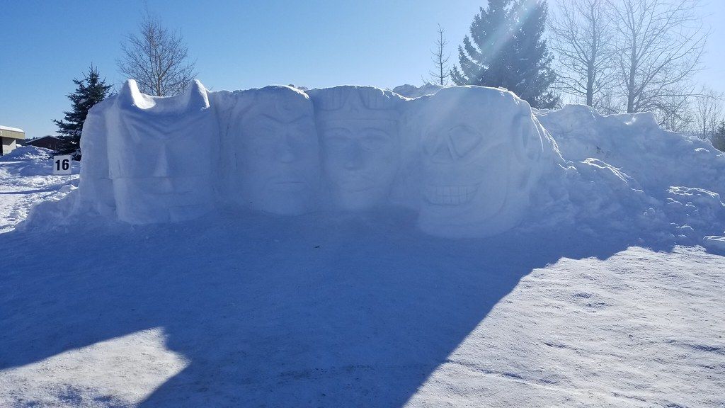 Snowy Rushmore