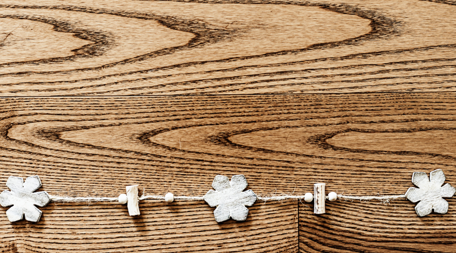 Wooden Snowflake Background