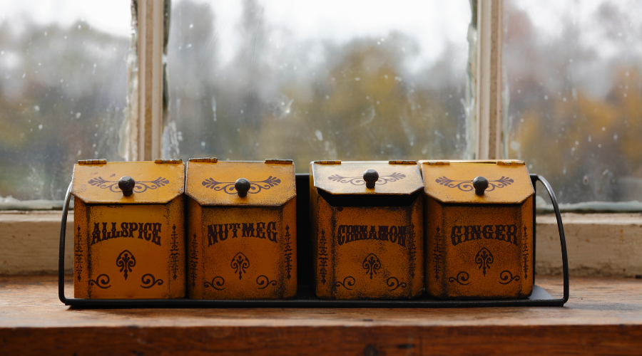 Antique Spice Containers